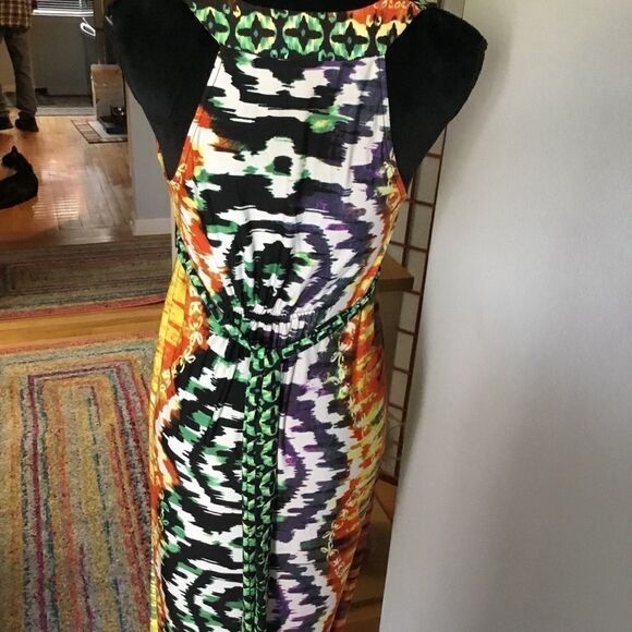 Multicolored Maxi Dress - Size 8 - Picture 4 of 7